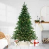 7.5' Pre-Lit Full Instant Connect Noble Fir Artificial Christmas Tree - Dual LED Lights -Christmas Decoration Store northlight sp15011 09644.1667536304