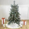 4.5' Pre-Lit Flocked Whistler Noble Fir Artificial Christmas Tree, Clear Lights 1 4.5' Pre-Lit Flocked Whistler Noble Fir Artificial Christmas Tree, Clear Lights -Christmas Decoration Store northlight sp15024 55329.1684883544