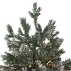 9' Pre-Lit Green Flocked Jasper Balsam Fir Artificial Christmas Tree - Clear Lights 11 9' Pre-Lit Green Flocked Jasper Balsam Fir Artificial Christmas Tree - Clear Lights -Christmas Decoration Store northlight sp15029 2 58283.1683050411