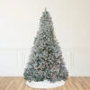 9' Pre-Lit Flocked Winema Pine Artificial Christmas Tree - Clear Lights 1 9' Pre-Lit Flocked Winema Pine Artificial Christmas Tree - Clear Lights -Christmas Decoration Store northlight sp15065 44902.1668525185