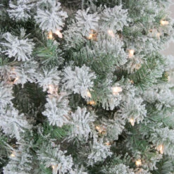 6.5' Pre-Lit Medium Flocked Winema Pine Artificial Christmas Tree - Clear Lights 7 6.5' Pre-Lit Medium Flocked Winema Pine Artificial Christmas Tree - Clear Lights -Christmas Decoration Store northlight sp15067 2 39991.1667576156