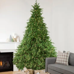 12' Pre-Lit LED Instant Connect Minnesota Balsam Fir Artificial Christmas Tree