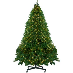 14' Pre-Lit Full Olympia Pine Artificial Christmas Tree - Warm White Lights