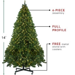 14' Pre-Lit Full Olympia Pine Artificial Christmas Tree - Warm White Lights -Christmas Decoration Store northlight th28355 thumbnail 1 37192.1667572685