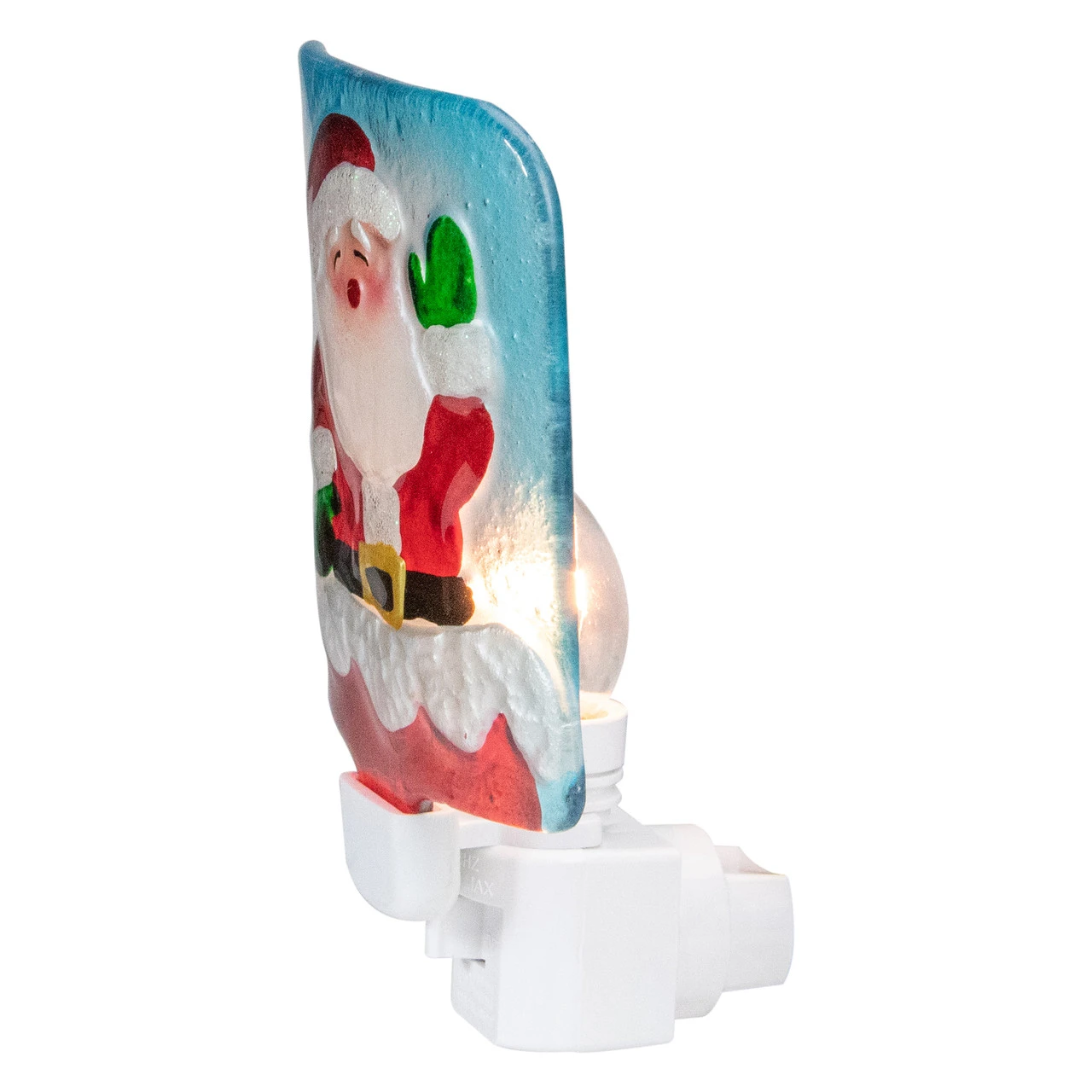 6" Red And White Santa Claus Christmas Night Light 4 6" Red And White Santa Claus Christmas Night Light - Image 2