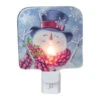 4" Blue And Red Glass Snowman Christmas Night Light 2 4" Blue And Red Glass Snowman Christmas Night Light -Christmas Decoration Store northlight tn91443 93722.1667488093