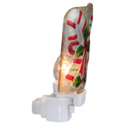 6" White And Red Candy Canes Glass Christmas Night Light 8 6" White And Red Candy Canes Glass Christmas Night Light -Christmas Decoration Store northlight tn91447 2 59364.1681407625