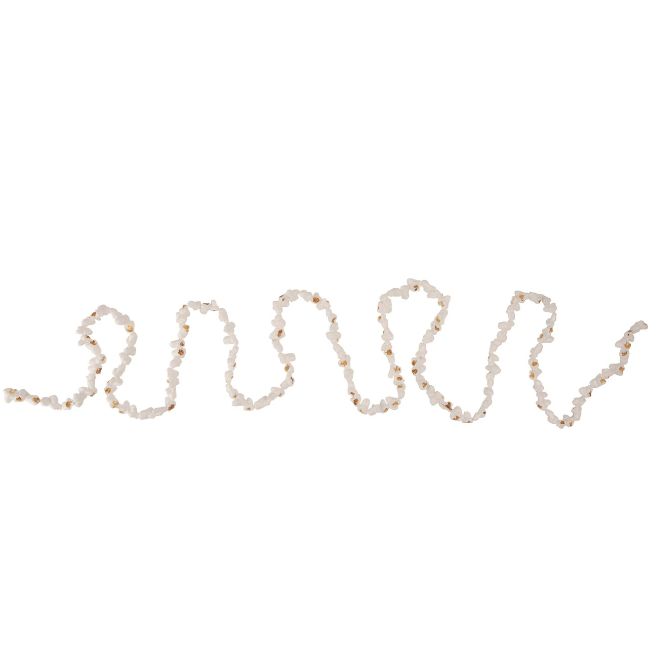 9' Traditional Faux Popcorn Christmas Garland, Unlit 3 9' Traditional Faux Popcorn Christmas Garland, Unlit