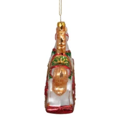 5" White And Red Rocking Horse With Gifts Glass Christmas Ornament -Christmas Decoration Store northlight tr83476 3 56001.1667533840