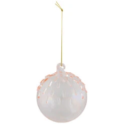 3" Pink Iridescent Glass Christmas Ball Ornament -Christmas Decoration Store northlight tr92593 2 95430.1667529832