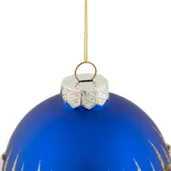 4" Blue And Gold Glitter Glass Ball Christmas Ornament 11 4" Blue And Gold Glitter Glass Ball Christmas Ornament -Christmas Decoration Store northlight tr92597 2 49960.1670623747