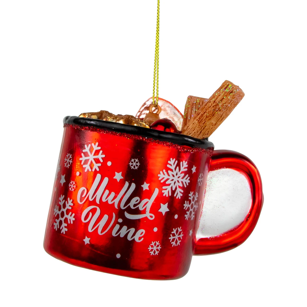 4" Mulled Wine Glass Christmas Ornament 3 4" Mulled Wine Glass Christmas Ornament