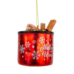 4" Mulled Wine Glass Christmas Ornament 15 4" Mulled Wine Glass Christmas Ornament -Christmas Decoration Store northlight tr94438 03 59437.1687801633
