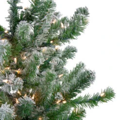 4.5' Pre-Lit Full Flocked Natural Emerald Artificial Christmas Tree - Warm Clear Lights 10 4.5' Pre-Lit Full Flocked Natural Emerald Artificial Christmas Tree - Warm Clear Lights -Christmas Decoration Store northlight v04016 1 88042.1667578384