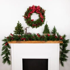 Pre-Lit Canadian Pine Artificial Christmas Wreath, 24-Inch, Clear Lights 6 Pre-Lit Canadian Pine Artificial Christmas Wreath, 24-Inch, Clear Lights -Christmas Decoration Store northlight v15837 2 36474.1682520619