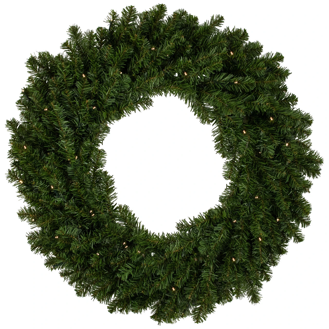 Pre-Lit Canadian Pine Artificial Christmas Wreath, 30-Inch, Clear Lights 3 Pre-Lit Canadian Pine Artificial Christmas Wreath, 30-Inch, Clear Lights