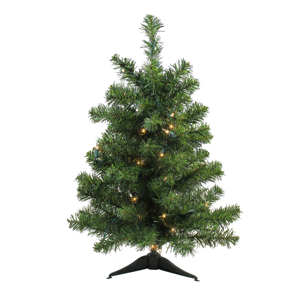 3' Pre-Lit Full Canadian Pine Artificial Christmas Tree - Clear Lights 4 3' Pre-Lit Full Canadian Pine Artificial Christmas Tree - Clear Lights - Image 2