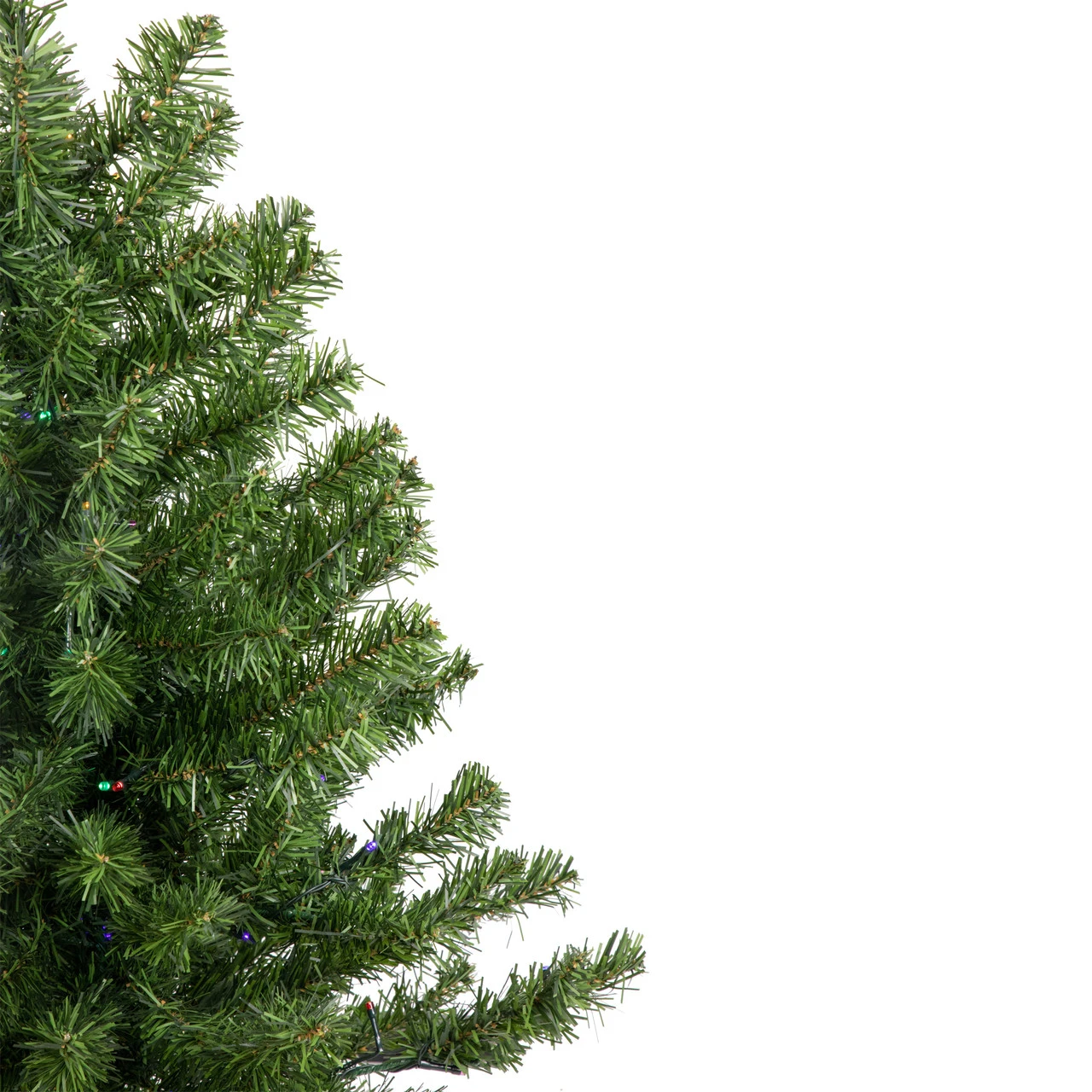 3' Pre-Lit LED Medium Canadian Pine Artificial Christmas Tree - Multicolor Lights 5 3' Pre-Lit LED Medium Canadian Pine Artificial Christmas Tree - Multicolor Lights - Image 3