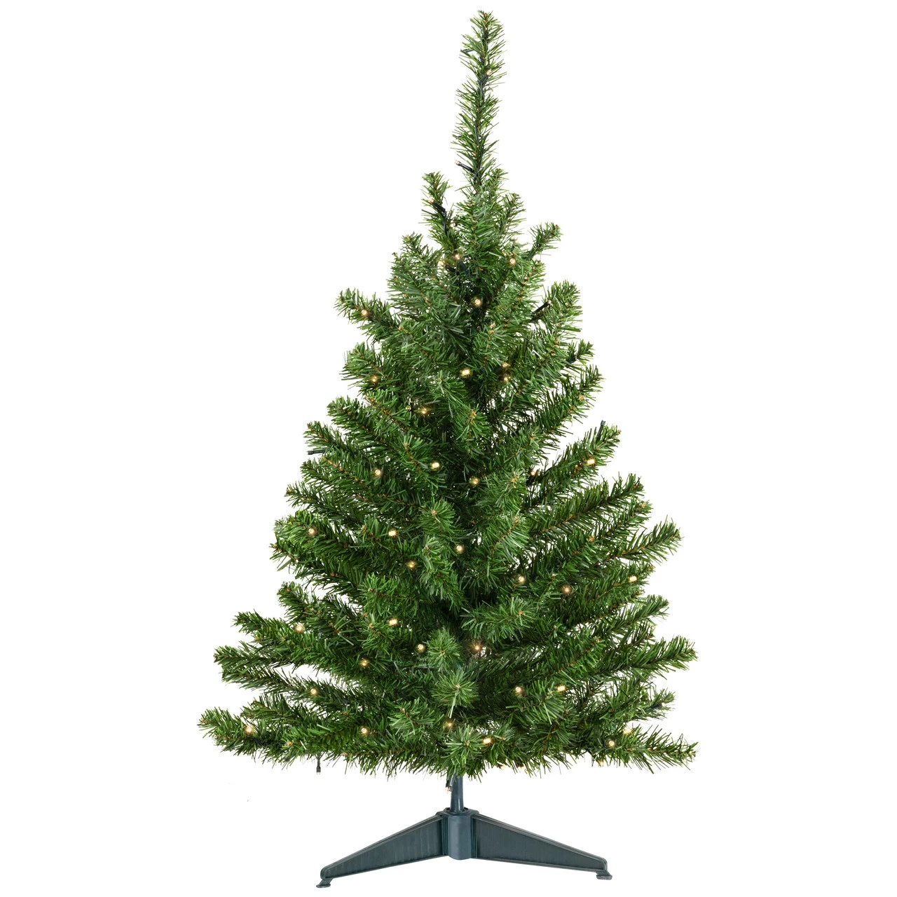 3' Pre-Lit Battery Operated Medium Canadian Pine Artificial Christmas Tree - Clear And White LED Lights 4 3' Pre-Lit Battery Operated Medium Canadian Pine Artificial Christmas Tree - Clear And White LED Lights - Image 2