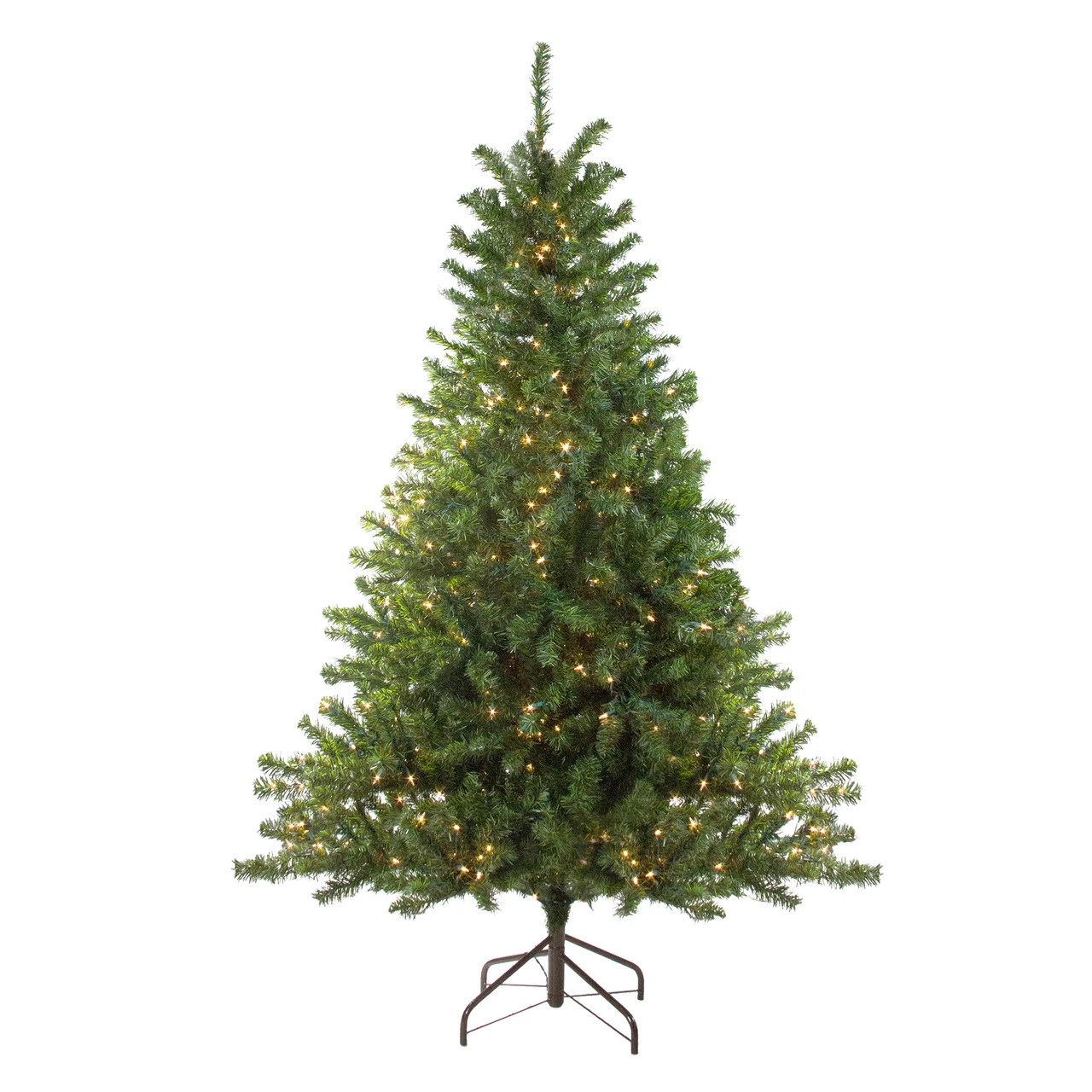10' Pre-Lit Medium Canadian Pine Artificial Christmas Tree, Clear Lights 4 10' Pre-Lit Medium Canadian Pine Artificial Christmas Tree, Clear Lights - Image 2