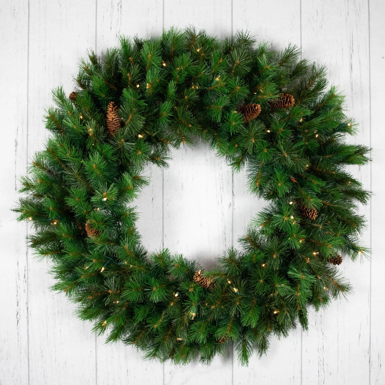 Pre-Lit Royal Oregon Pine Artificial Christmas Wreath, 24-Inch Clear Lights 6 Pre-Lit Royal Oregon Pine Artificial Christmas Wreath, 24-Inch Clear Lights - Image 4