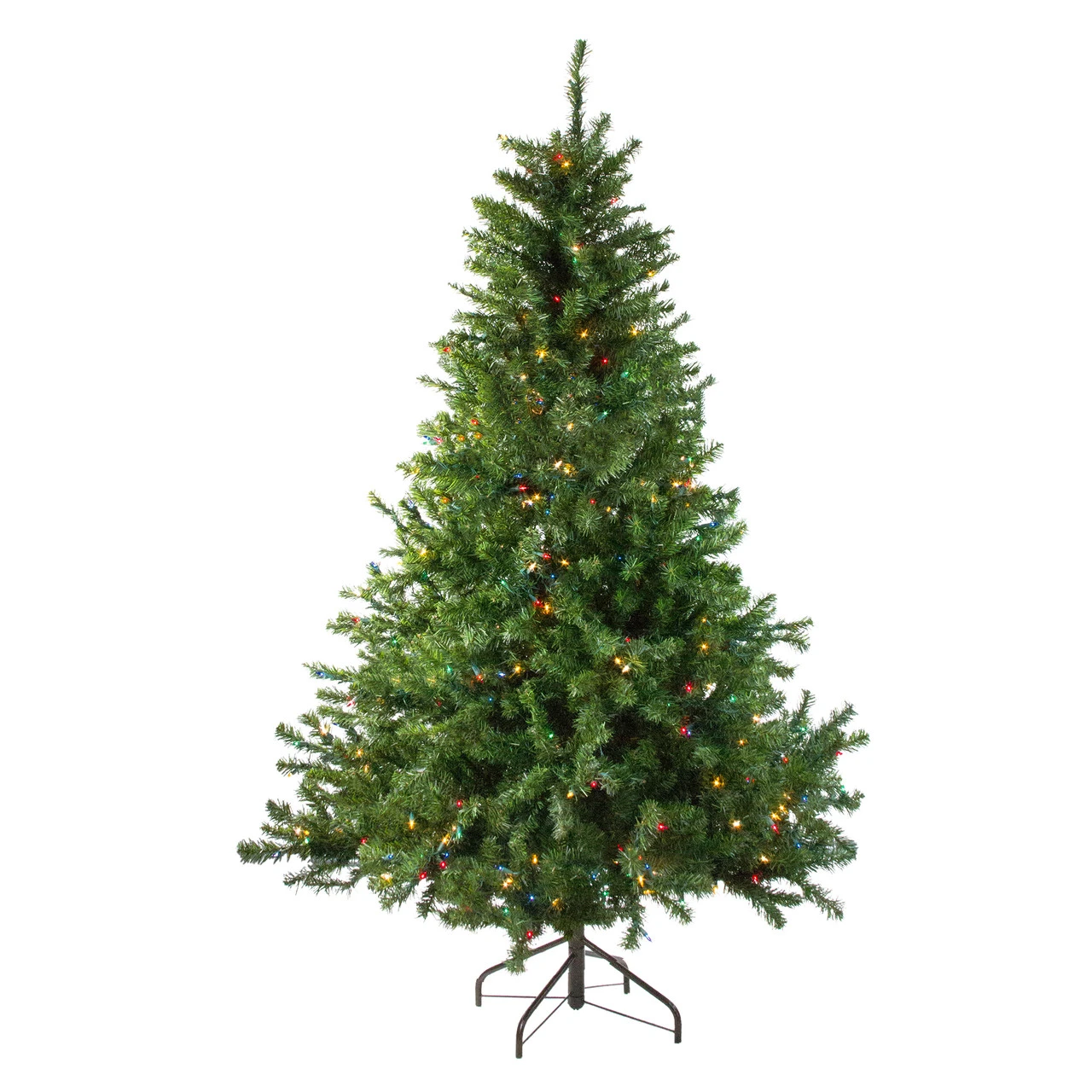 6' Pre-Lit Medium Canadian Pine Artificial Christmas Tree - Multicolor Lights 3 6' Pre-Lit Medium Canadian Pine Artificial Christmas Tree - Multicolor Lights