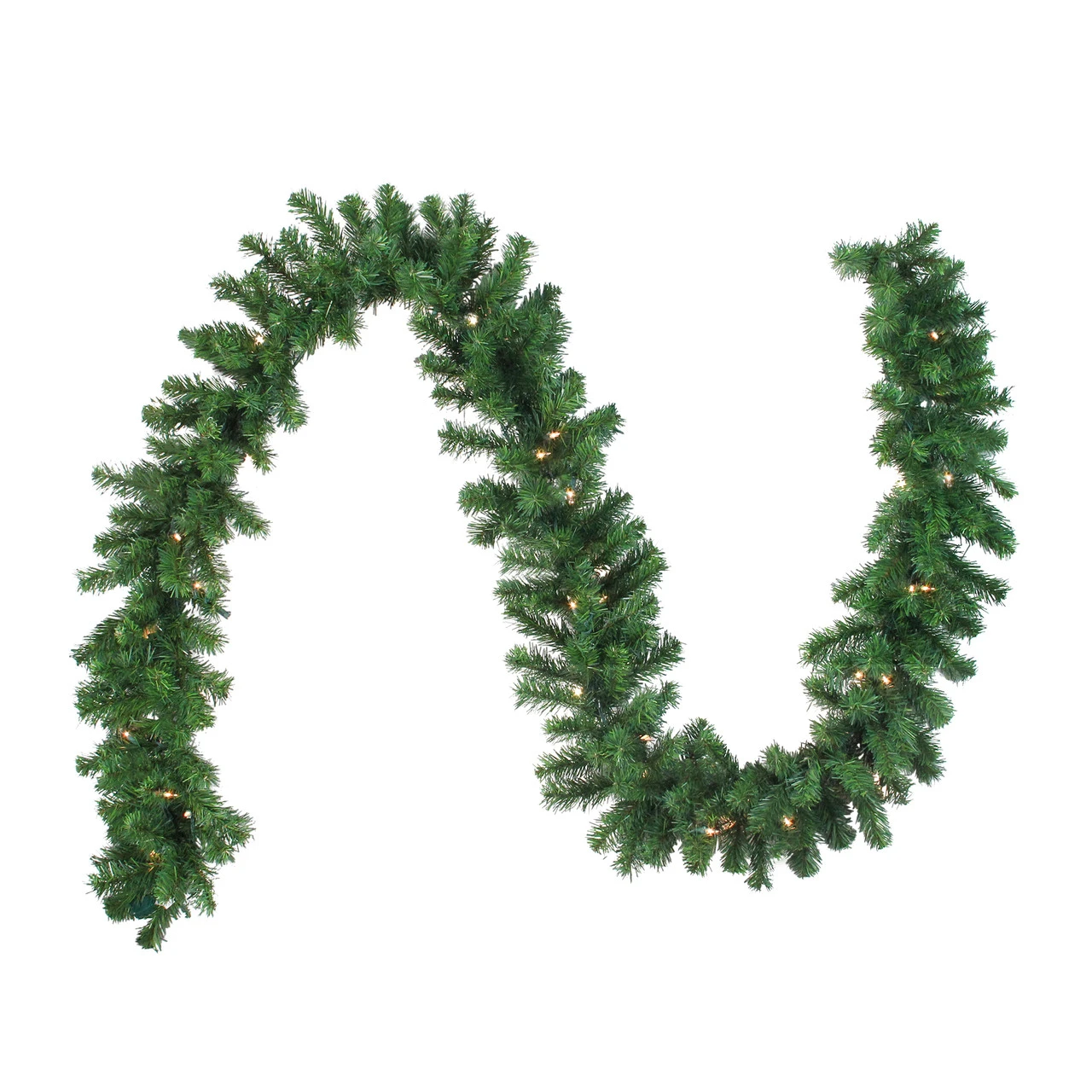 9' X 10" Pre-Lit Oak Creek Pine Artificial Christmas Garland - Clear Lights 3 9' X 10" Pre-Lit Oak Creek Pine Artificial Christmas Garland - Clear Lights