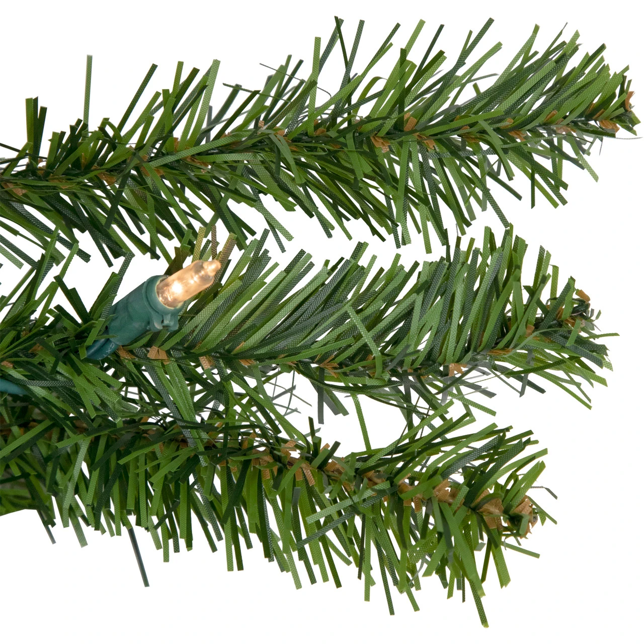 5' Pre-Lit Commercial Canadian Pine Artificial Christmas Wreath, Clear Lights 4 5' Pre-Lit Commercial Canadian Pine Artificial Christmas Wreath, Clear Lights - Image 2