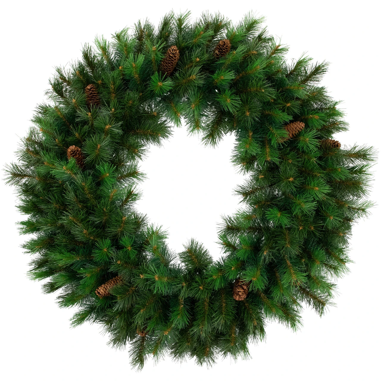Green Royal Oregon Pine Artificial Christmas Wreath With Pinecones, 48-Inch, Unlit 3 Green Royal Oregon Pine Artificial Christmas Wreath With Pinecones, 48-Inch, Unlit
