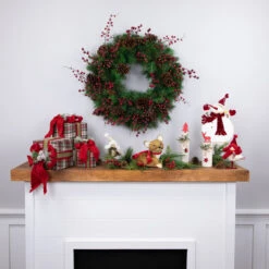 Royal Oregon Pine Artificial Christmas Wreath - 24-Inch, Unlit -Christmas Decoration Store northlight v15937 thumbnail 58182.1667576182