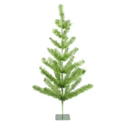 3' Medium Green Tinsel Pine Twig Artificial Christmas Tree - Unlit