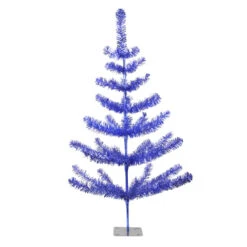 3' Medium Blue Tinsel Twig Pine Artificial Christmas Tree - Unlit