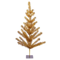 3' Medium Gold Tinsel Twig Artificial Christmas Tree, Unlit