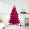 6' Metallic Pink Tinsel Artificial Christmas Tree - Unlit 2 6' Metallic Pink Tinsel Artificial Christmas Tree - Unlit -Christmas Decoration Store northlight v27323 72715.1667534172
