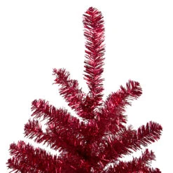 3' Metallic Crimson Tinsel Artificial Christmas Tree - Unlit 11 3' Metallic Crimson Tinsel Artificial Christmas Tree - Unlit -Christmas Decoration Store northlight v27325 2 41586.1682534560