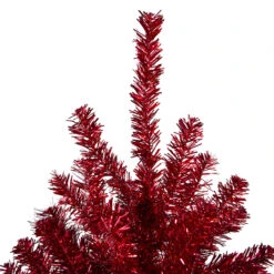 7' Metallic Red Tinsel Artificial Christmas Tree - Unlit 10 7' Metallic Red Tinsel Artificial Christmas Tree - Unlit -Christmas Decoration Store northlight v27327 same20as20v27328 1 39144.1676305758
