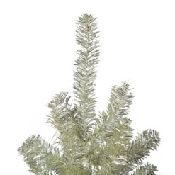 7' Metallic Platinum Artificial Tinsel Christmas Tree - Unlit 11 7' Metallic Platinum Artificial Tinsel Christmas Tree - Unlit -Christmas Decoration Store northlight v27331 2 33235.1682519598