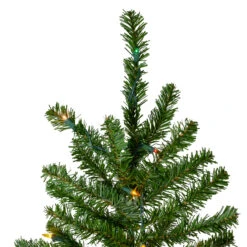 6.5' Pre-Lit Canadian Pine Artificial Pencil Christmas Tree - Multi Lights -Christmas Decoration Store northlight v27348 2 83885.1667659715