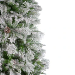 7.5' Flocked Rosemary Emerald Angel Pine Artificial Christmas Tree - Unlit 8 7.5' Flocked Rosemary Emerald Angel Pine Artificial Christmas Tree - Unlit -Christmas Decoration Store northlight v27353 1 20834.1667573607
