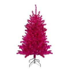 4.5" Metallic Pink Tinsel Artificial Christmas Tree - Unlit 7 4.5" Metallic Pink Tinsel Artificial Christmas Tree - Unlit -Christmas Decoration Store northlight v27356 3 78645.1667530604