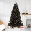 Pre-Lit LED Black Crystal Pine With Gold Glitter Artificial Christmas Tree - 7.5 Ft Clear Lights 2 Pre-Lit LED Black Crystal Pine With Gold Glitter Artificial Christmas Tree - 7.5 Ft Clear Lights -Christmas Decoration Store northlight v27364 04352.1667573611