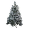 4.5' Flocked Black Spruce Artificial Christmas Tree - Unlit 1 4.5' Flocked Black Spruce Artificial Christmas Tree - Unlit -Christmas Decoration Store northlight v27369 62286.1667663609