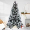 7.5' Flocked Black Spruce Artificial Christmas Tree - Unlit 2 7.5' Flocked Black Spruce Artificial Christmas Tree - Unlit -Christmas Decoration Store northlight v27371 45773.1667491074