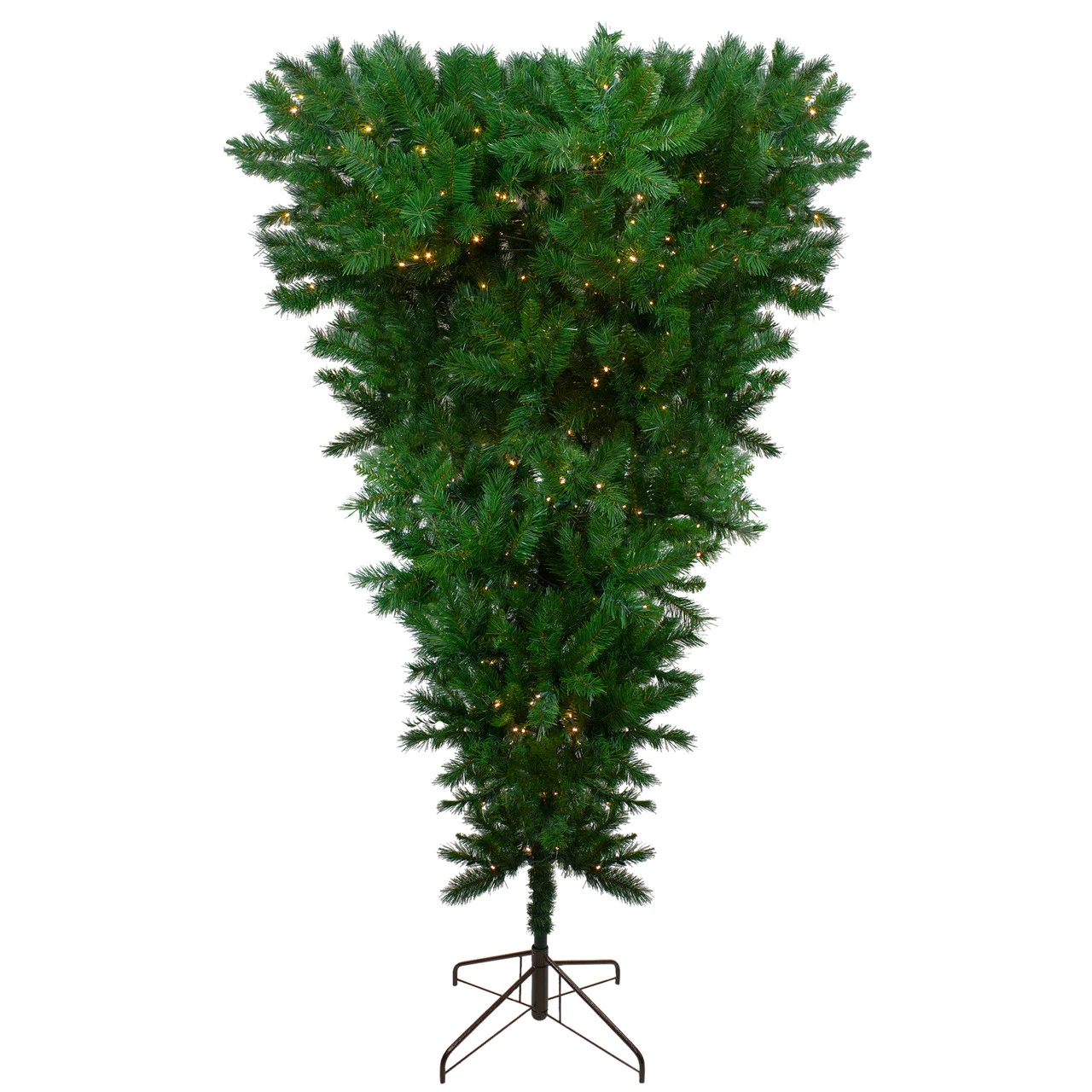 9' Pre-lit Sugar Pine Artificial Upside Down Christmas Tree - Clear LED Lights 4 9' Pre-lit Sugar Pine Artificial Upside Down Christmas Tree - Clear LED Lights - Image 2