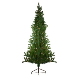 6.5' Pre-Lit Canadian Pine Slim Artificial Christmas Wall Tree - Clear Lights 16 6.5' Pre-Lit Canadian Pine Slim Artificial Christmas Wall Tree - Clear Lights -Christmas Decoration Store northlight v27378 5 66281.1667581932