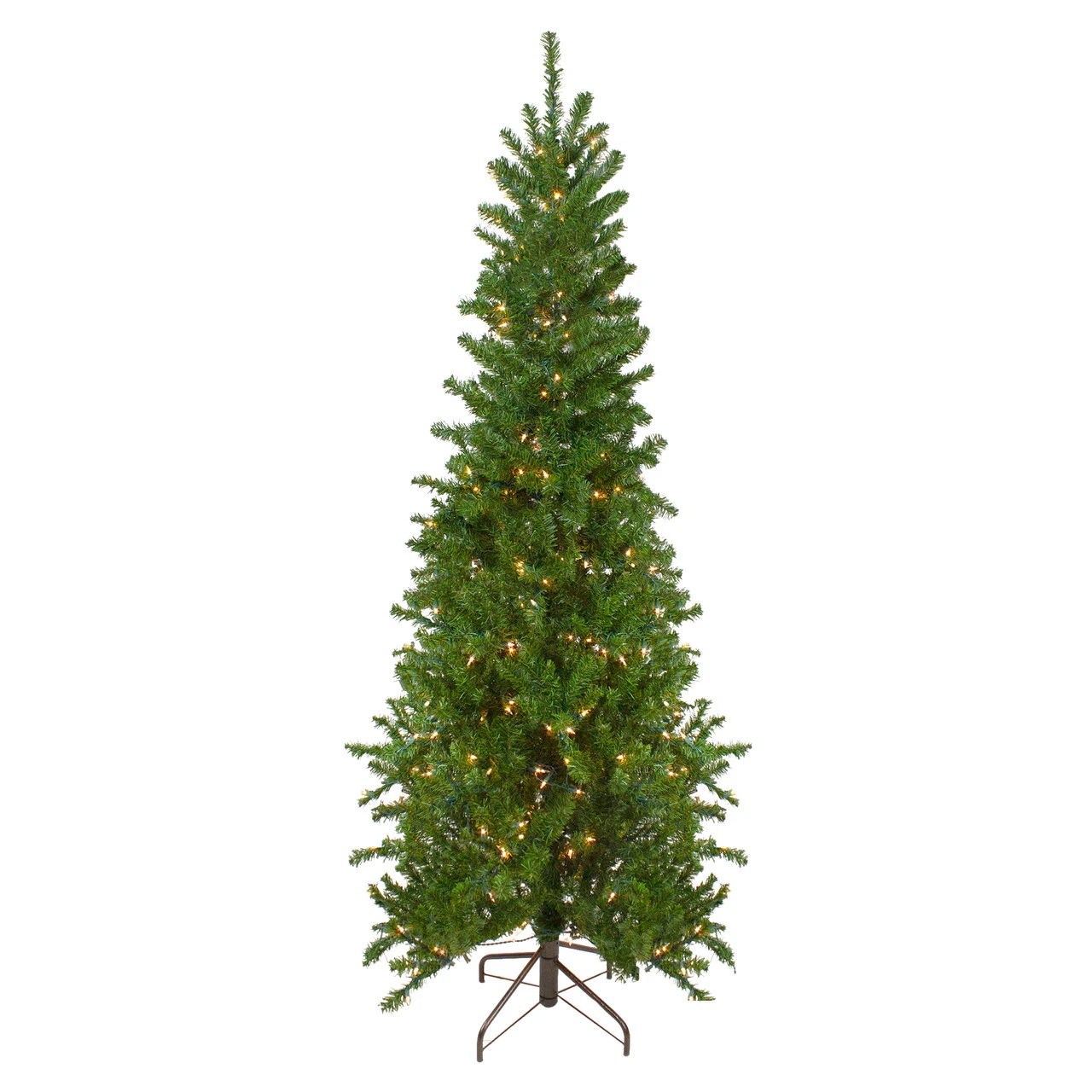 6.5' Pre-Lit Canadian Pine Artificial Pencil Christmas Tree - Clear Lights 4 6.5' Pre-Lit Canadian Pine Artificial Pencil Christmas Tree - Clear Lights - Image 2