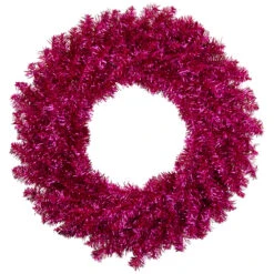 Metallic Pink Tinsel Artificial Christmas Wreath, 24-Inch, Unlit 5 Metallic Pink Tinsel Artificial Christmas Wreath, 24-Inch, Unlit -Christmas Decoration Store northlight v27383 1 25373.1683209876