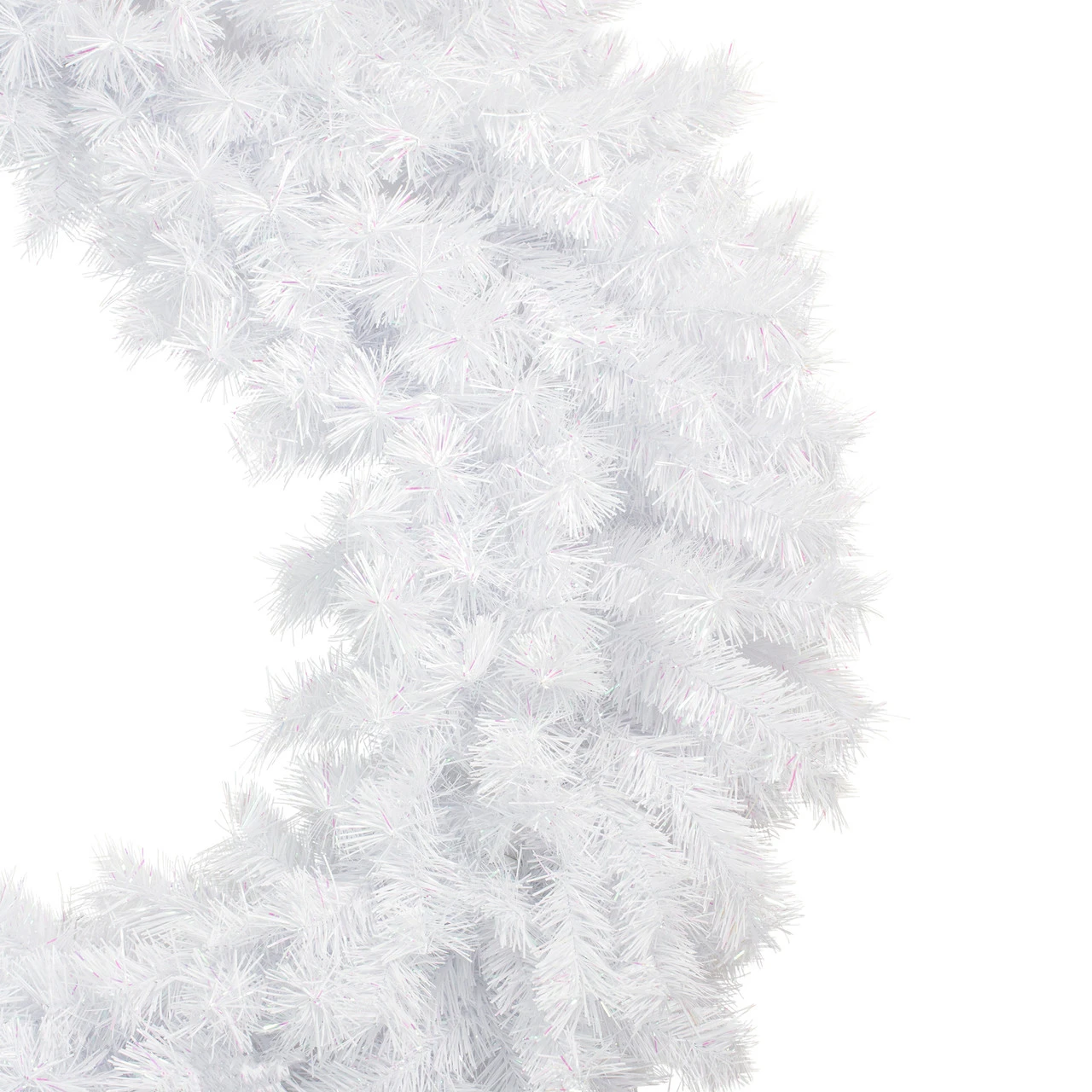 48" Icy White Spruce Artificial Christmas Wreath - Unlit 5 48" Icy White Spruce Artificial Christmas Wreath - Unlit - Image 3