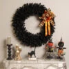 36" Black Colorado Spruce Artificial Halloween Wreath - Unlit 2 36" Black Colorado Spruce Artificial Halloween Wreath - Unlit -Christmas Decoration Store northlight v87068 59842.1669140531