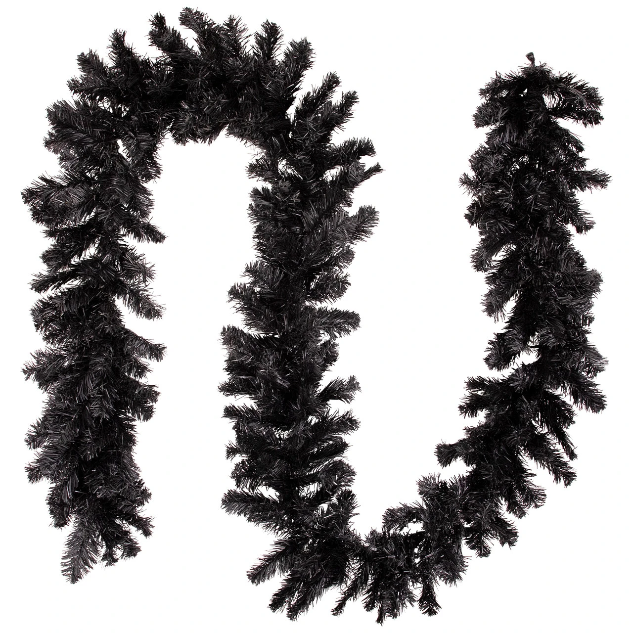 9' X 10" Black Colorado Spruce Artificial Halloween Garland - Unlit 3 9' X 10" Black Colorado Spruce Artificial Halloween Garland - Unlit